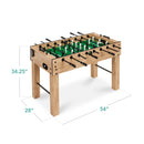 Large Full-Size Foosball Table w/ 2 Balls, 2 Cup Holders - 54in