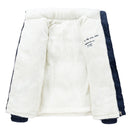 Winter corduroy reversible fleece-lined jacket